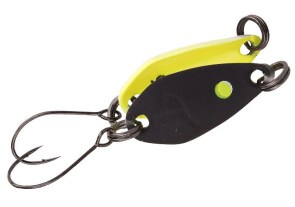 TROUT MASTER Incy Spoon plandavka barva Black/Yellow 0,5g-2,5g-3,5g